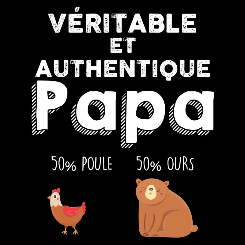 Papa ours et poule doublement