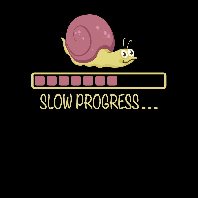 Slow Progress Loading Schnecke Büro Bürohumor