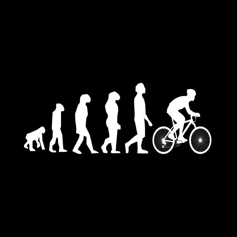 Bike Evolution - lustiges T-Shirt