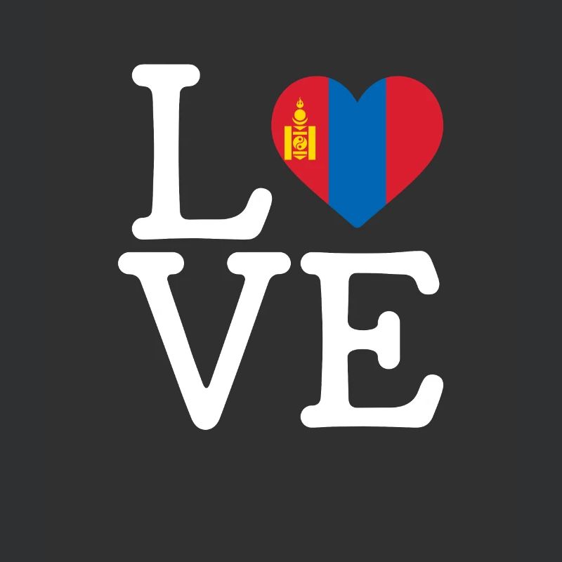 I love Mongolia, Mongolian flag mongolia