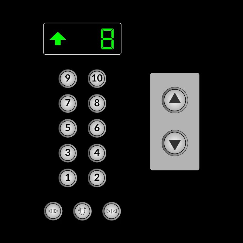 elevator panel, mechanic elevator