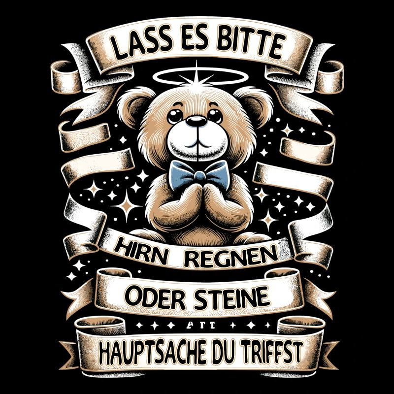 Lass Es Bitte Hirn Regnen Teddybär Lustiger Spruch