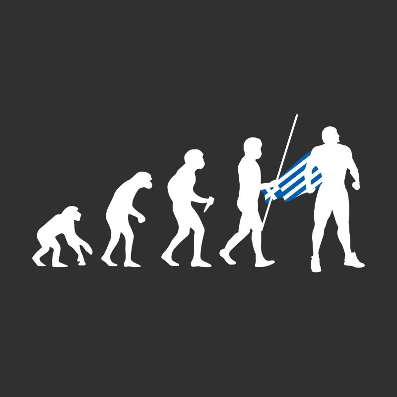 Évolution grecque Super-héros Drapeau grec