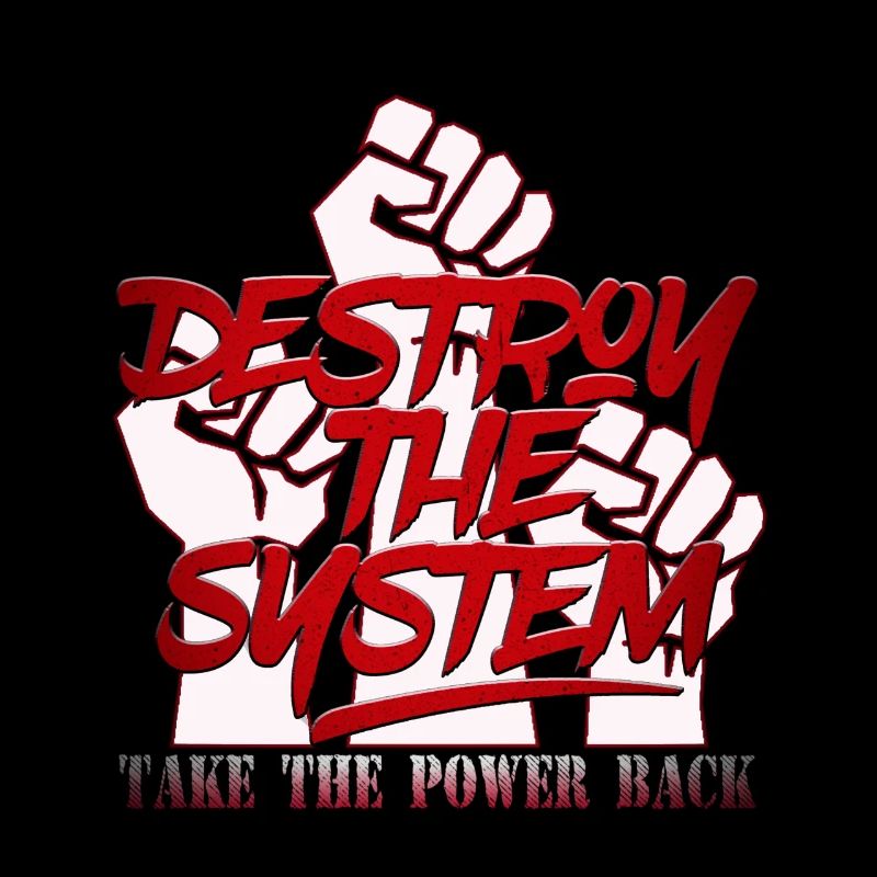 Destroy the System- Graffiti - TAKE THE POWER BACK