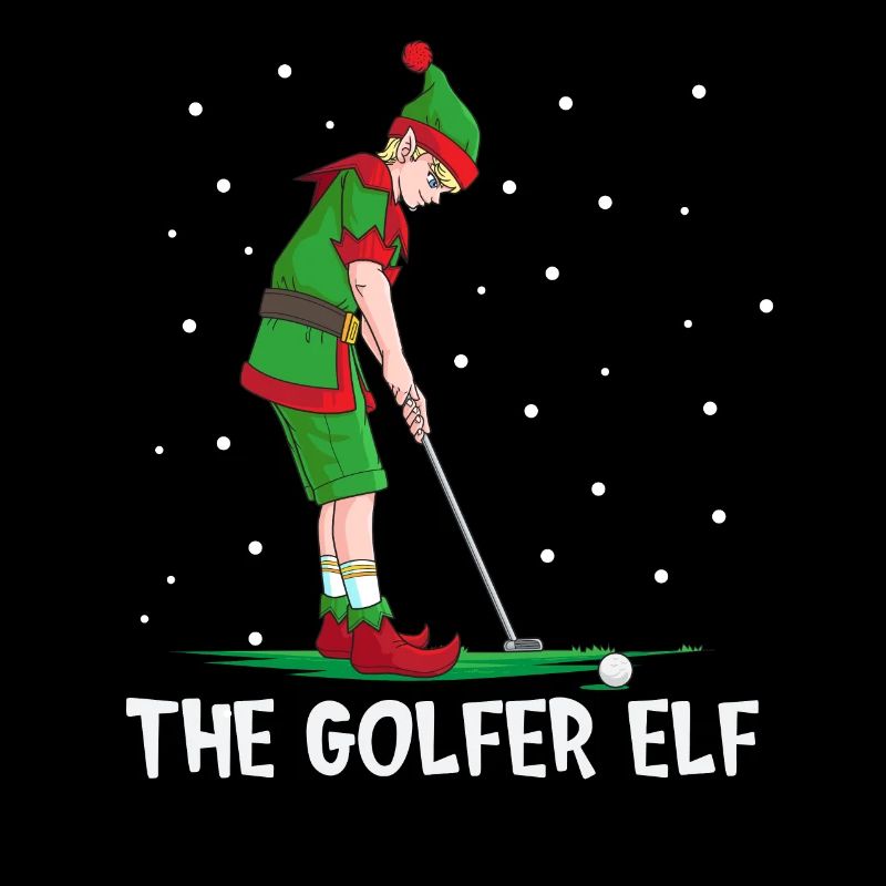 The Golfer Elf Weihnachten Golfer