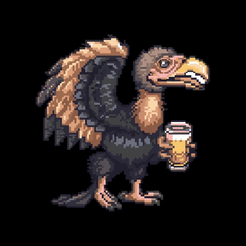 Harpyie Vogel Pixel Bier
