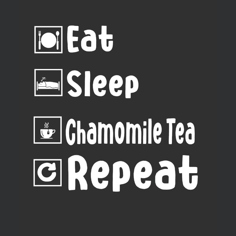Funny Chamomile Tea Humor Tea Drinking