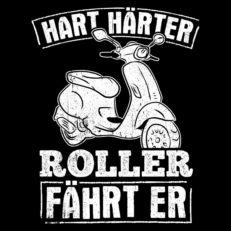 Moped Mofa Hart Härter Roller Fährt Er Mopedfahrer
