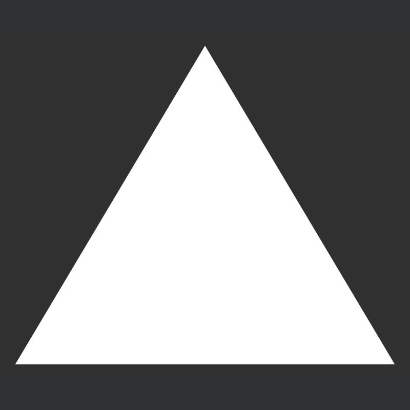 Triangle White Shape Math Gift Idea