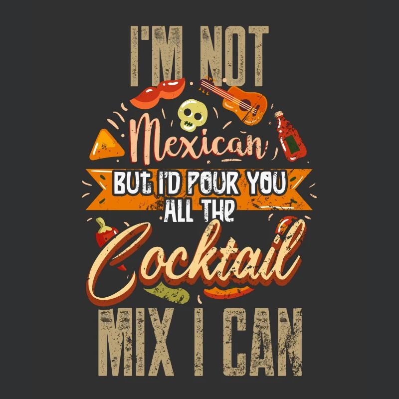 Cinco De Mayo Bartender Mexican Pun Funny Mexican