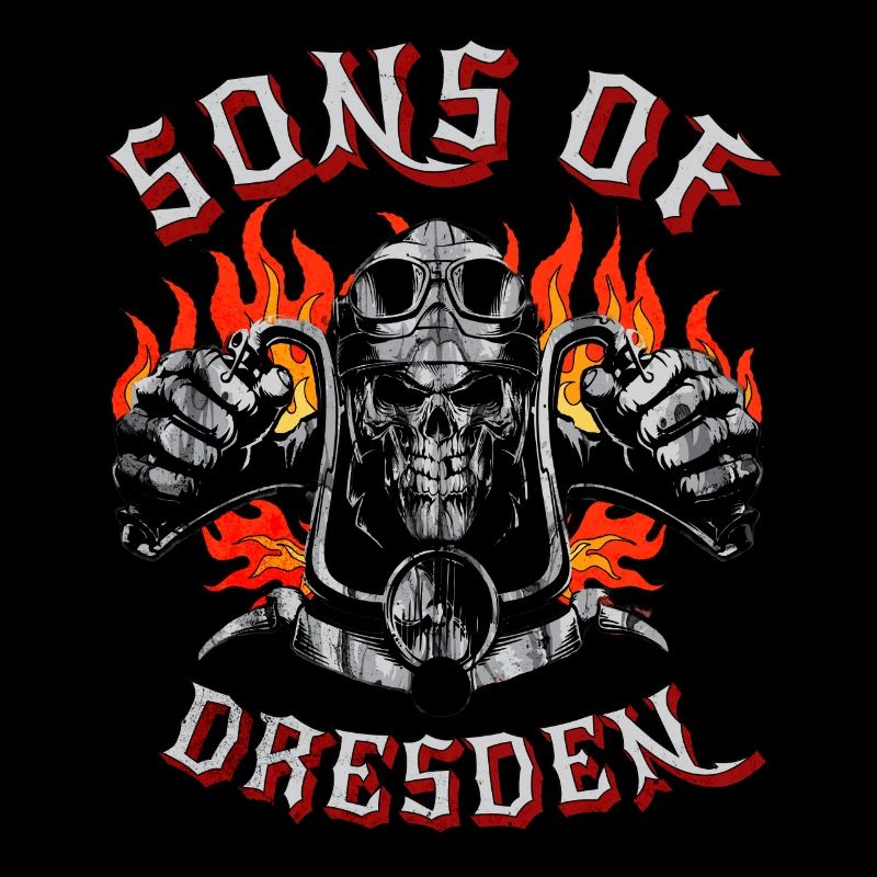 Dresde Biker Geschenk fils de Dresde