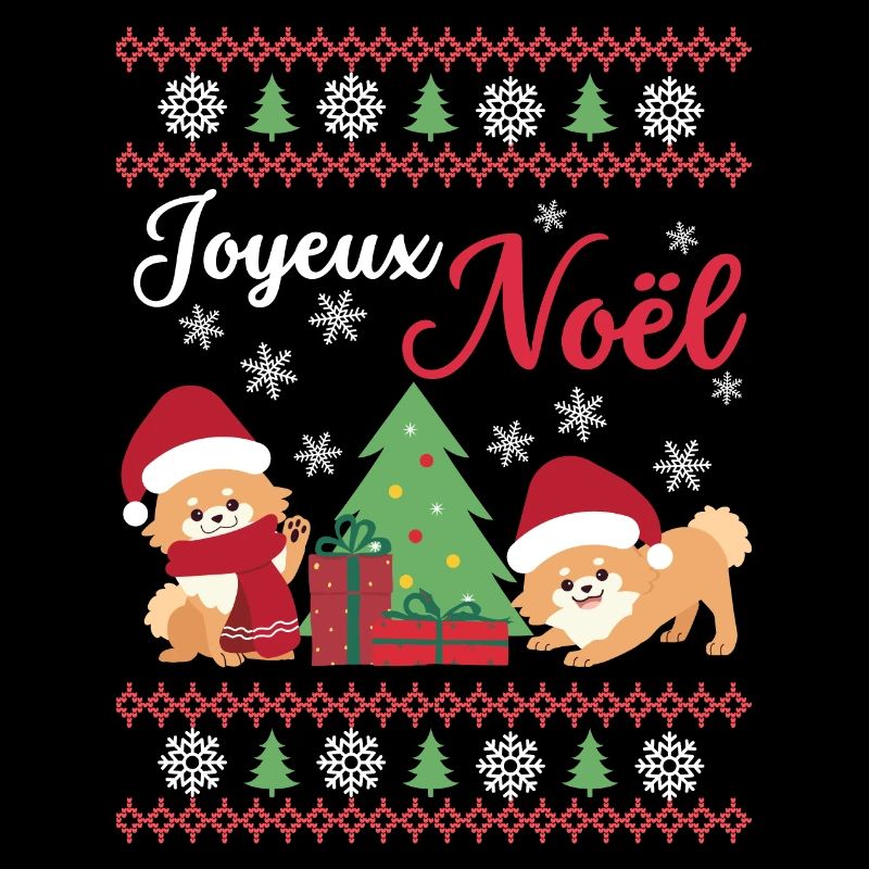 Christmas Sweet Dwarf Spitz Lover Kawaii