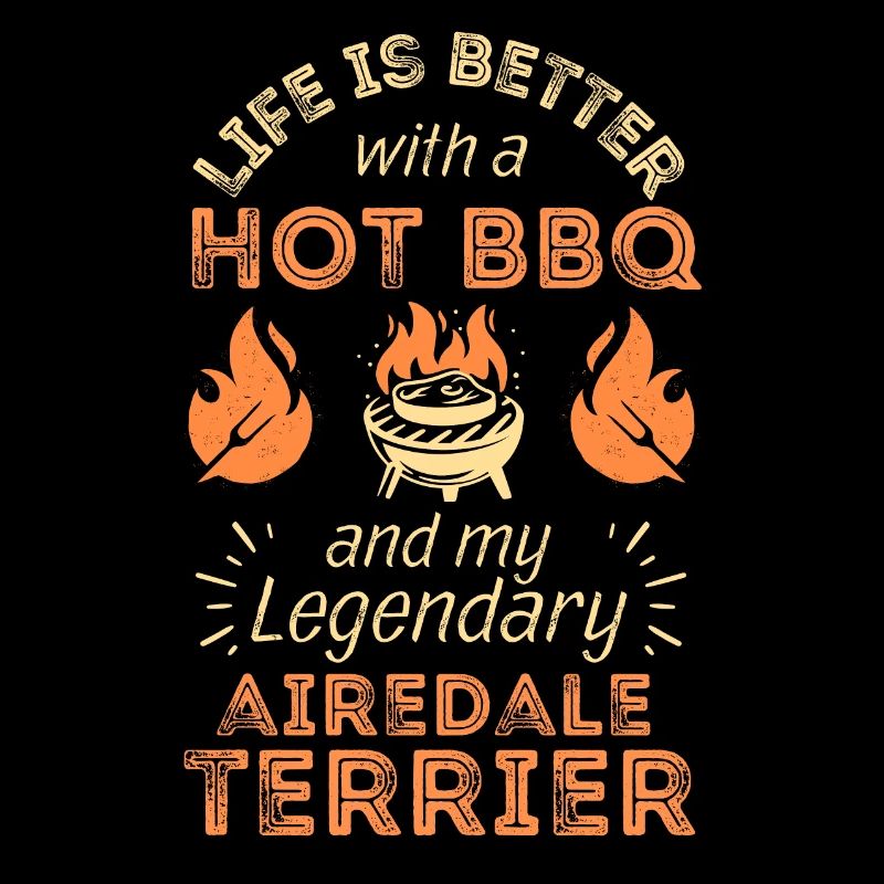 BBQ Grilling and Airedale Terrier Lovers