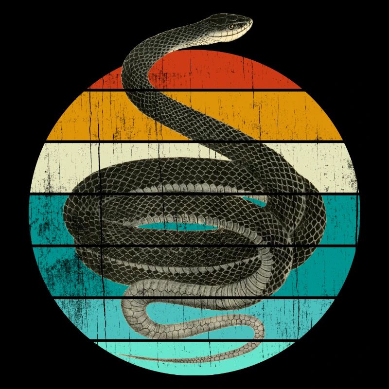 Coluber Constrictor Schwarznatter Schlange