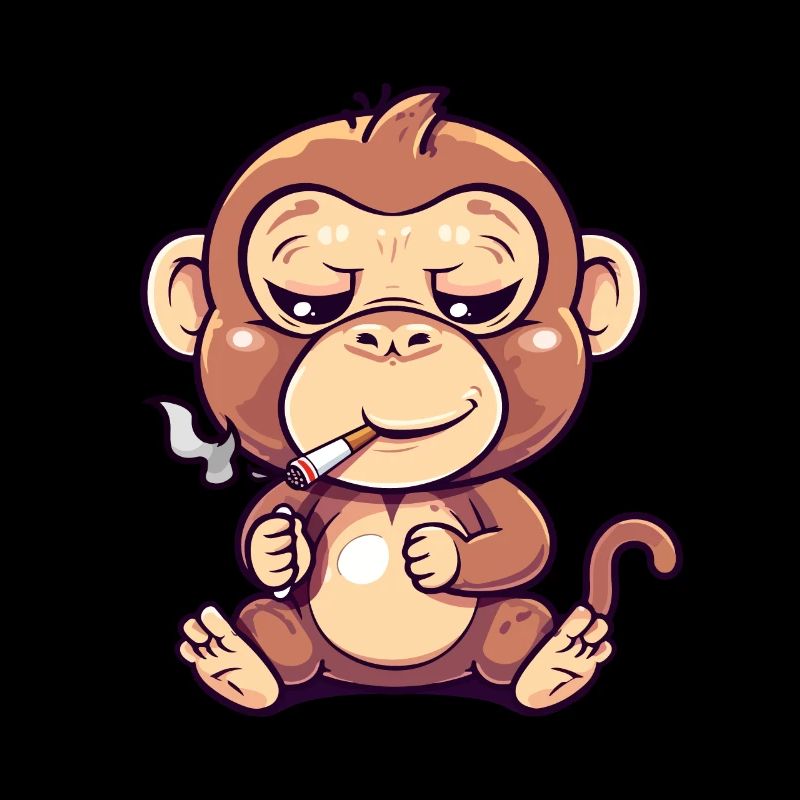Affe Raucher Smoke Joint