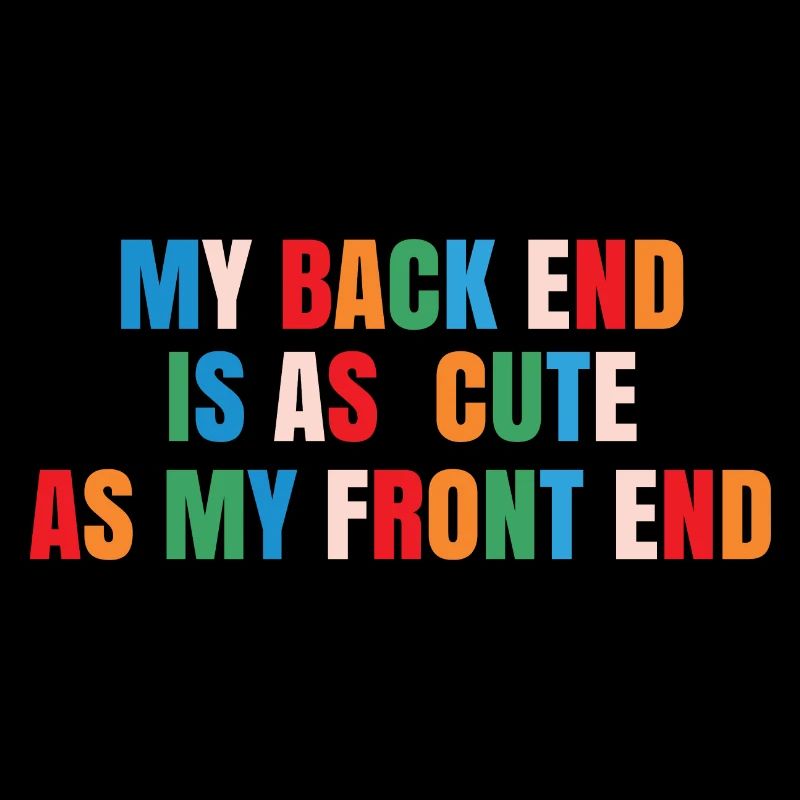 My Back End Is As Cute As My Front End Software De