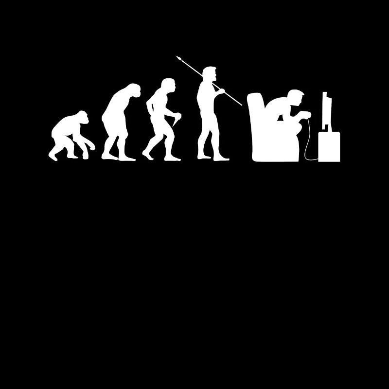 Gamer Evolution Gaming Videospiele Konsolenspieler