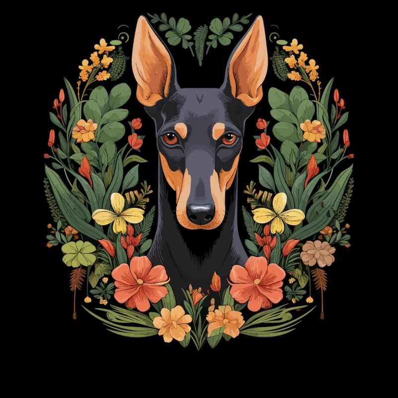 Dobermann Hund Geschenk