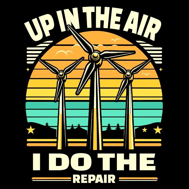 Windrad Kletterer Industriekletterer Geschenk