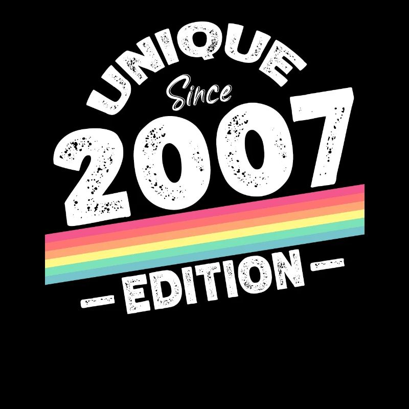 Unique seit 2007 Edition Geburtstag Vintage 2007