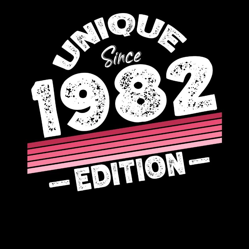 Unique seit 1982 Edition Geburtstag Vintage 1982