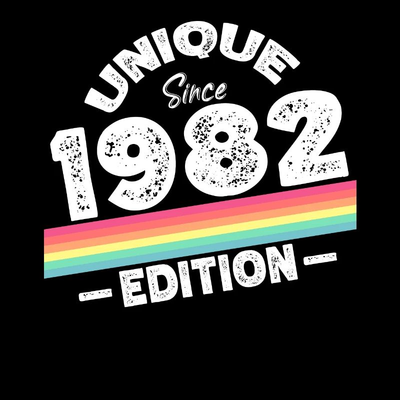 Unique seit 1982 Edition Geburtstag Vintage 1982