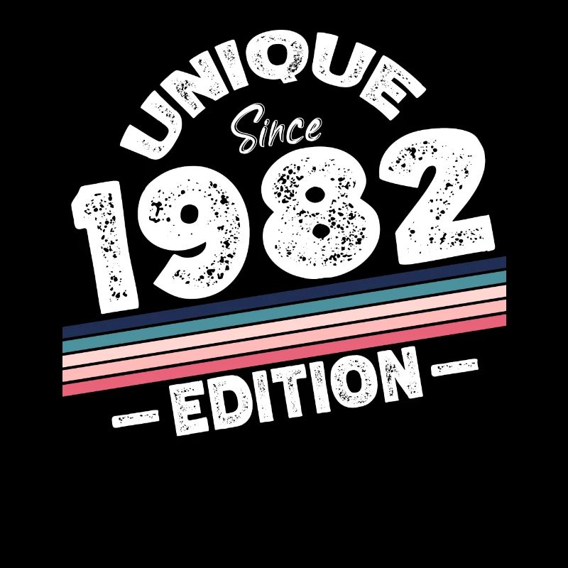 Unique seit 1982 Edition Geburtstag Vintage 1982