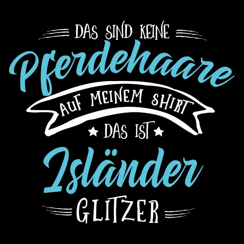 Isländer Pferde Shirt-Glitzer
