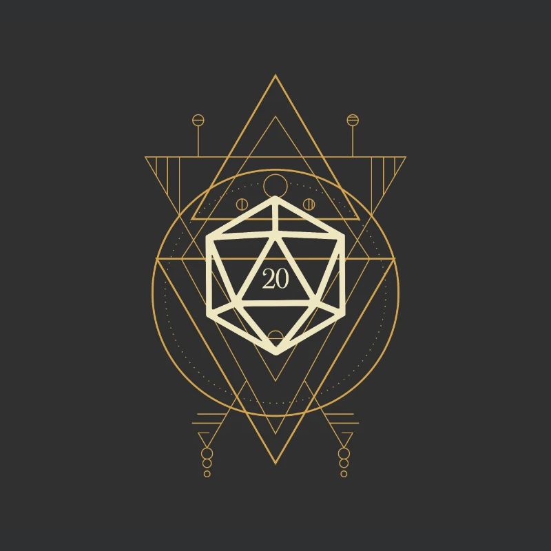 Esoteric Polyhedral D20 Dice Tabletop Rogue