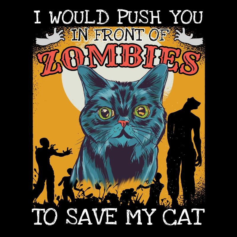 Zombie Katze Liebhaber Katzen