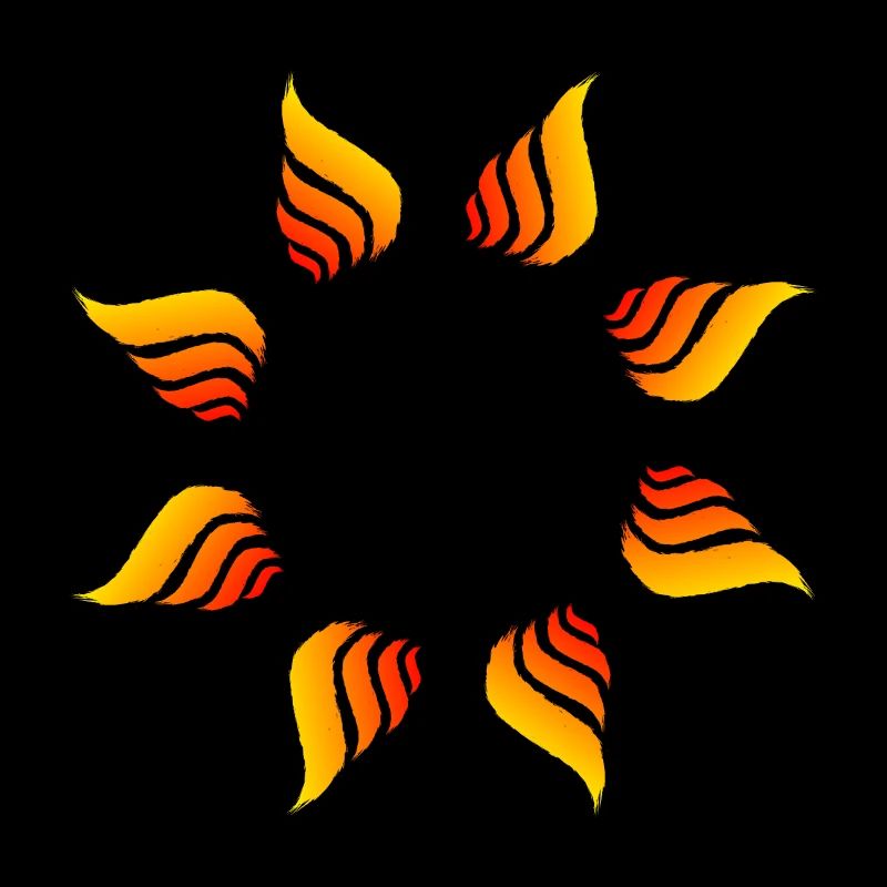 Fire circle circle shape