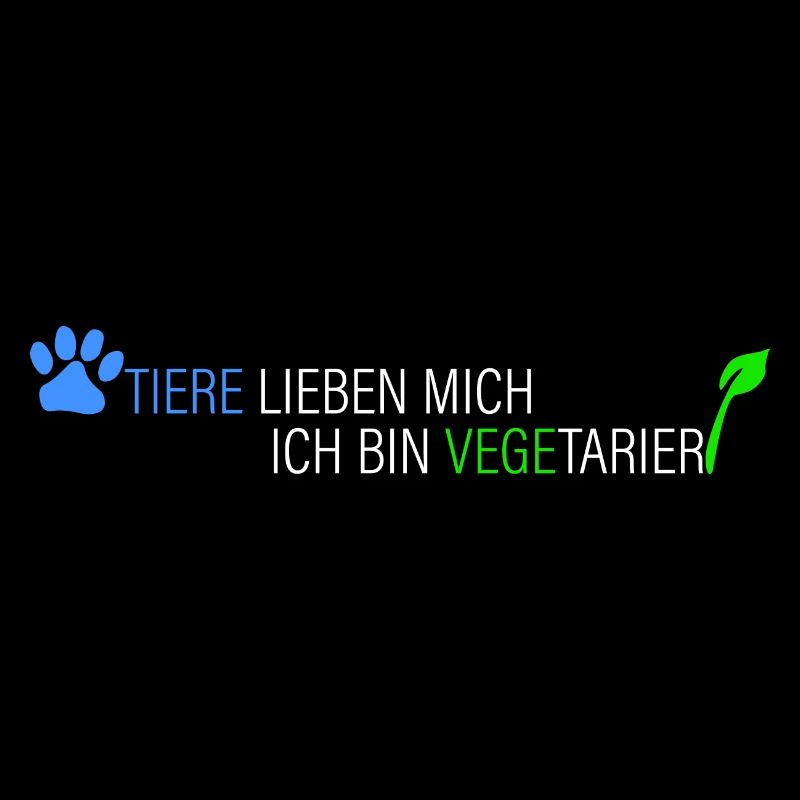Tiere lieben mich-bin Vegetarier