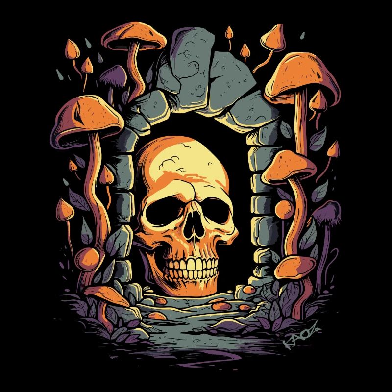 Le crâne de l’ancien donjon des champignons