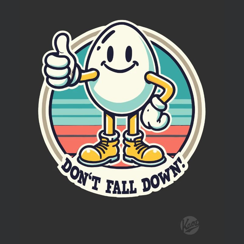 Thumbs up retro egg – Don't fall!