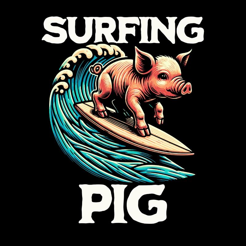 Cochon surfeur
