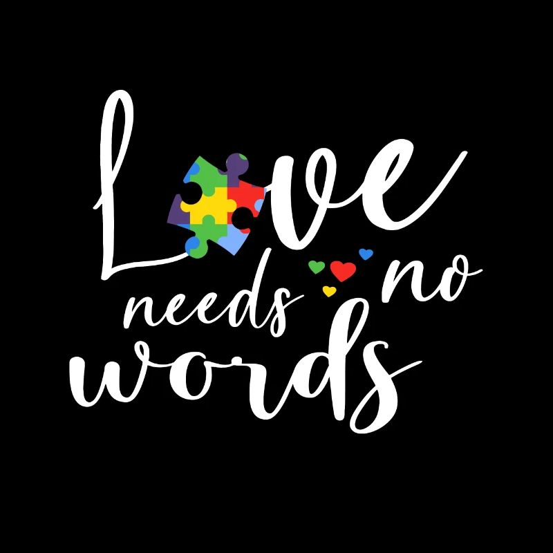 Love Needs No Words Autistic Puzzle Autism