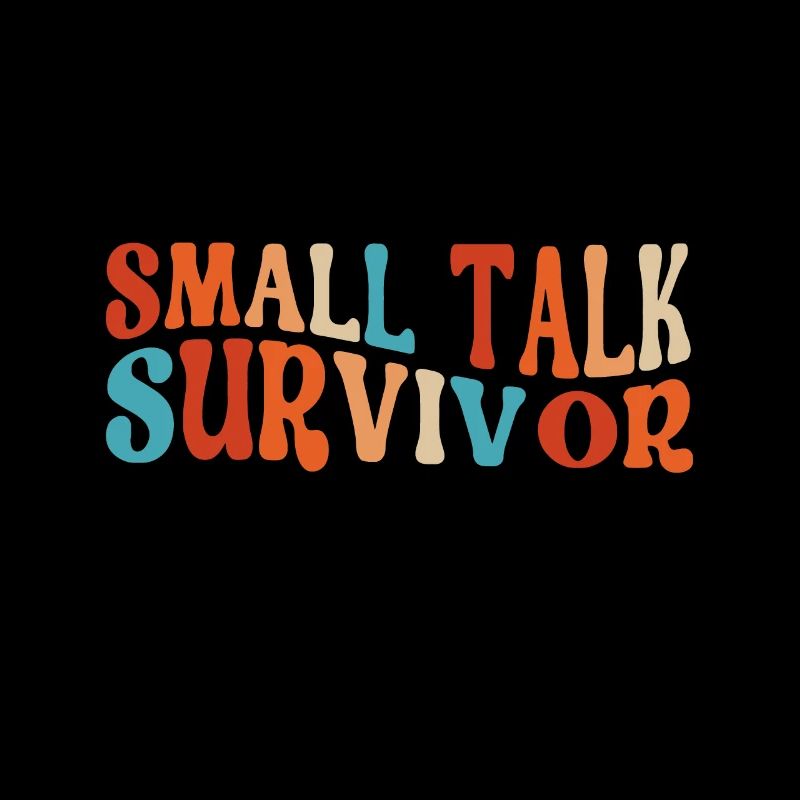 Small Talk Überlebender Lustig Introvertiert Antisozial