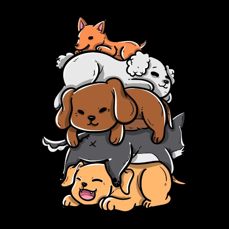 Sleeping Dogs Stack Anime Kawaii Puppy