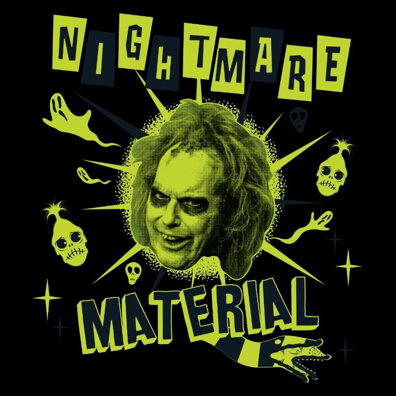 Beetlejuice 2 Nightmare Material Avec Des Crânes