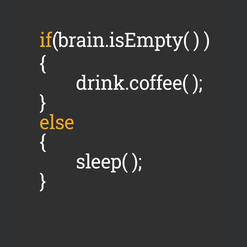 Programmeur Étudiant en informatique Tired Coffee C++