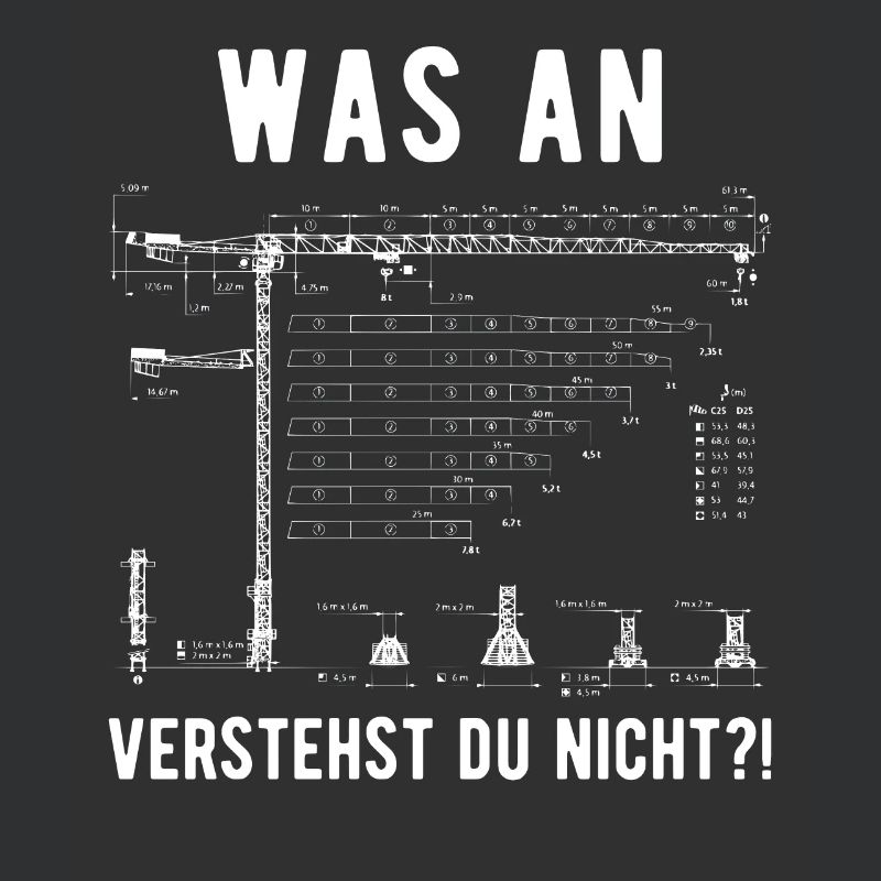 Kranfahrer Kranführer lustiger Spruch Geschenk