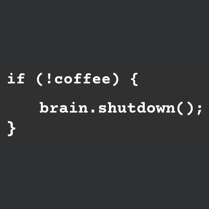 Code Kaffee Krise Lustig Programmierer Humor Geschenk