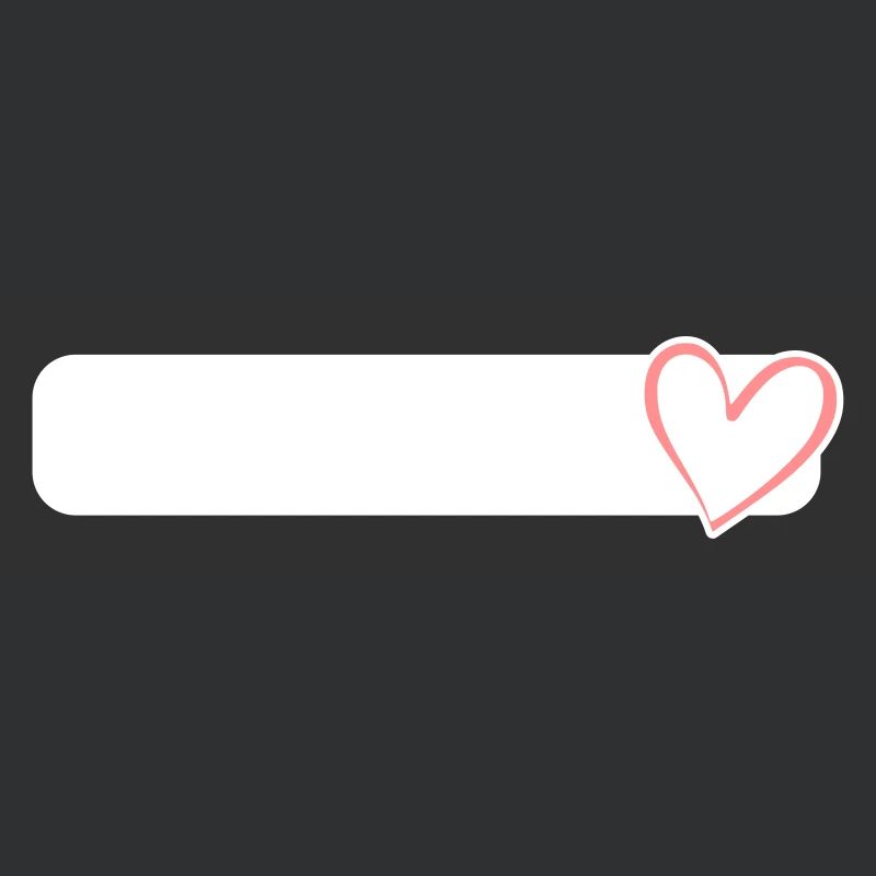Heart Shield Frame Field Writable Pink Heart