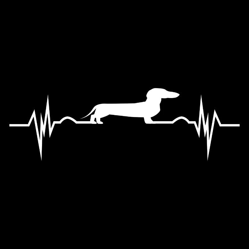 Dackel Dackelhund Herzschlag Retro Geschenk