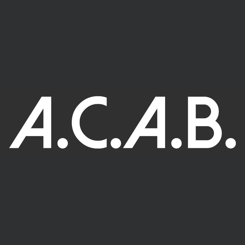 acab all cops are bastards Sort Texte Texte
