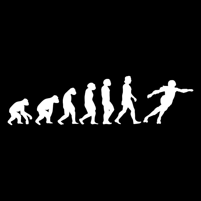 Roller Derby Inliner Evolution der Menschen Sport