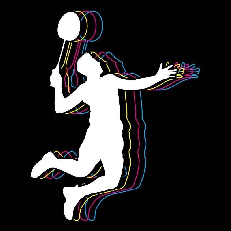 Badminton Retro Badminton Player