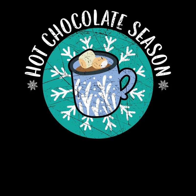 Boisson chaude de la saison du chocolat neige de la saison d’hiver
