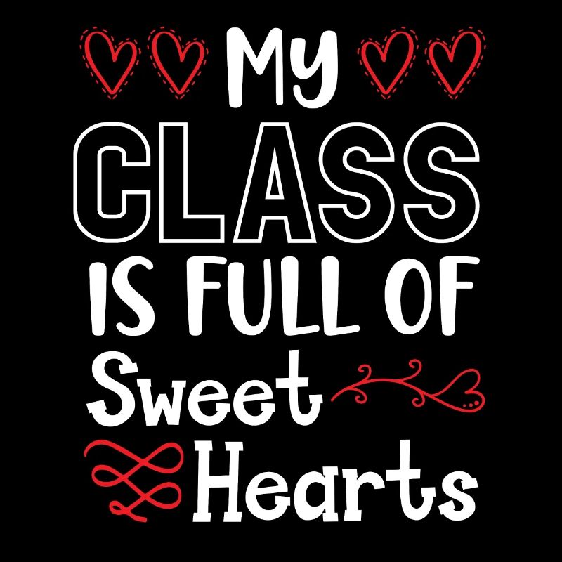 Ma classe est pleine de cœurs doux Saint-Valentin