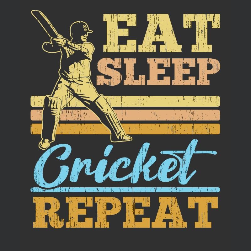 Eat Sleep Cricket Repeat Cricket Player Cricketer